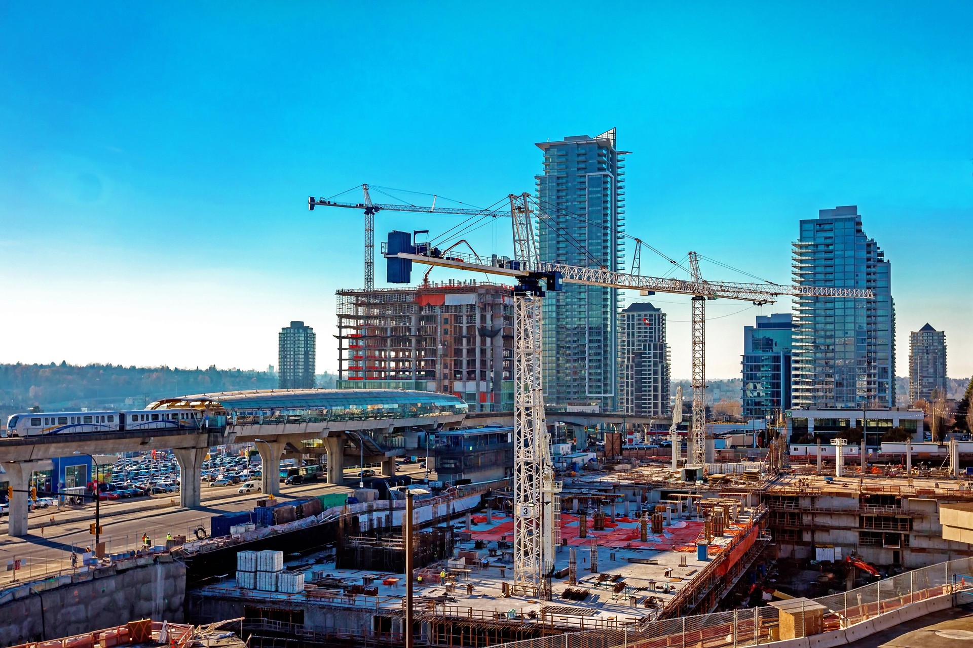 New Construction of High-Rise Buildings in Burnaby City